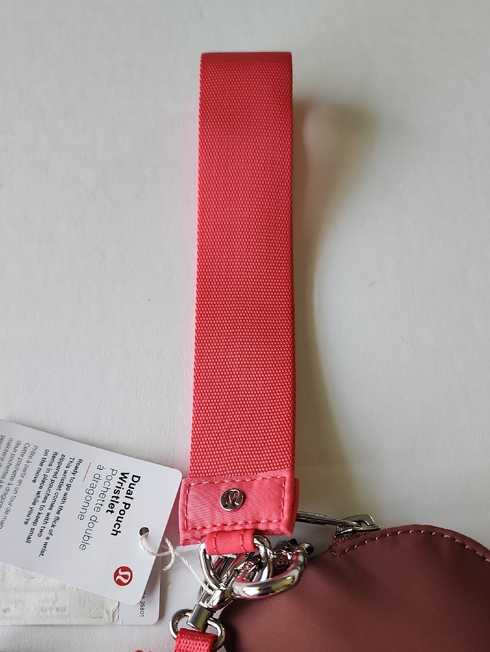 lululemon Dual Pouch Wristlet, Ancient Copper/ Glazed Pink - Picture 6 of 7